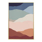 Multicolor Wave Pattern Canvas Print Nordic Textured Wall Art Decor in Brown for Living Room Clearhalo 'Arts' 'Canvas Art' 1783039