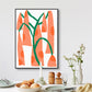 Nordic Aesthetic Geometry Art Print Canvas Textured Soft Color Wall Decor for House Interior Orange Clearhalo 'Arts' 'Canvas Art' 1783043