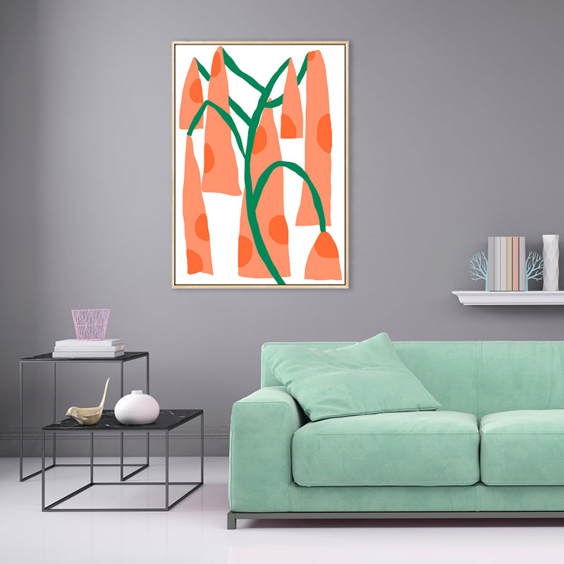 Nordic Aesthetic Geometry Art Print Canvas Textured Soft Color Wall Decor for House Interior Clearhalo 'Arts' 'Canvas Art' 1783044