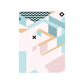 Geometry Canvas Art Scandinavian Textured Wall Decor in Pastel Color for Guest Room Clearhalo 'Arts' 'Canvas Art' 1783075