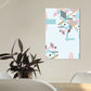 Geometry Canvas Art Scandinavian Textured Wall Decor in Pastel Color for Guest Room Clearhalo 'Arts' 'Canvas Art' 1783080