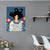 Illustration Undercover Maid Canvas Print Wohnzimmer Mode Wandkunst in Pastellfarbe