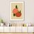 Illustration Nordic Canvas Wandkunst mit Obstmuster in Orange auf Beige für zu Hause