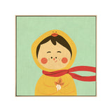 Kids Winter Clothing Wall Art Canvas Textured Soft Color Wall Decor for Kindergarten Clearhalo 'Art Gallery' 'Canvas Art' 'Kids' Arts' 1783248