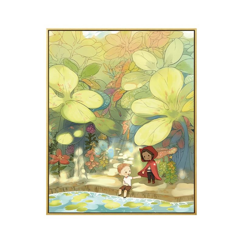 Childrens Art Excursion Wall Decor Light Color Textured Canvas Print for Baby Room Clearhalo 'Art Gallery' 'Canvas Art' 'Kids' Arts' 1783267