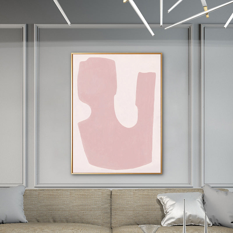 Textured Pastel Art Print Nordic Illustration Abstract Canvas for House Interior Clearhalo 'Arts' 'Canvas Art' 1783329