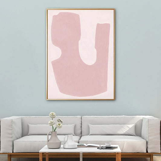 Textured Pastel Art Print Nordic Illustration Abstract Canvas for House Interior Clearhalo 'Arts' 'Canvas Art' 1783330