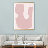 Textured Pastel Art Print Nordic Illustration Abstract Canvas for House Interior Clearhalo 'Arts' 'Canvas Art' 1783330