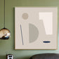 Geometric Shapes Canvas Art Nordic Enchanting Abstract Wall Decor in Light Color Dark Beige Clearhalo 'Arts' 'Canvas Art' 1783347