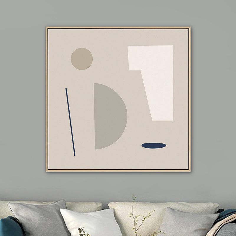 Geometric Shapes Canvas Art Nordic Enchanting Abstract Wall Decor in Light Color Clearhalo 'Arts' 'Canvas Art' 1783348