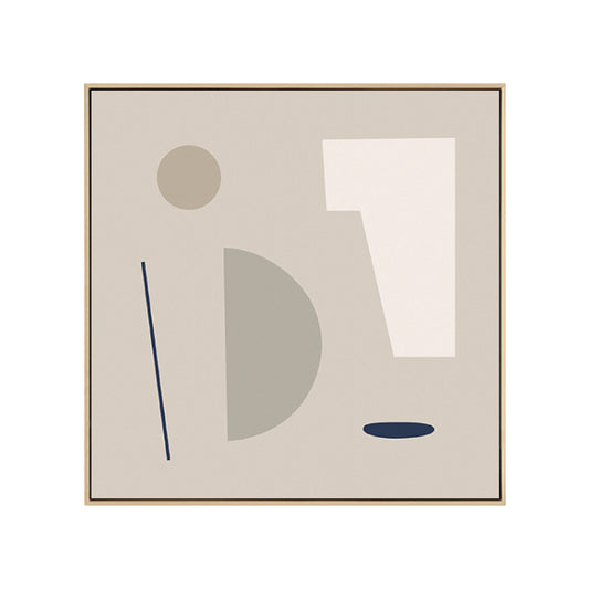 Geometric Shapes Canvas Art Nordic Enchanting Abstract Wall Decor in Light Color Clearhalo 'Arts' 'Canvas Art' 1783349