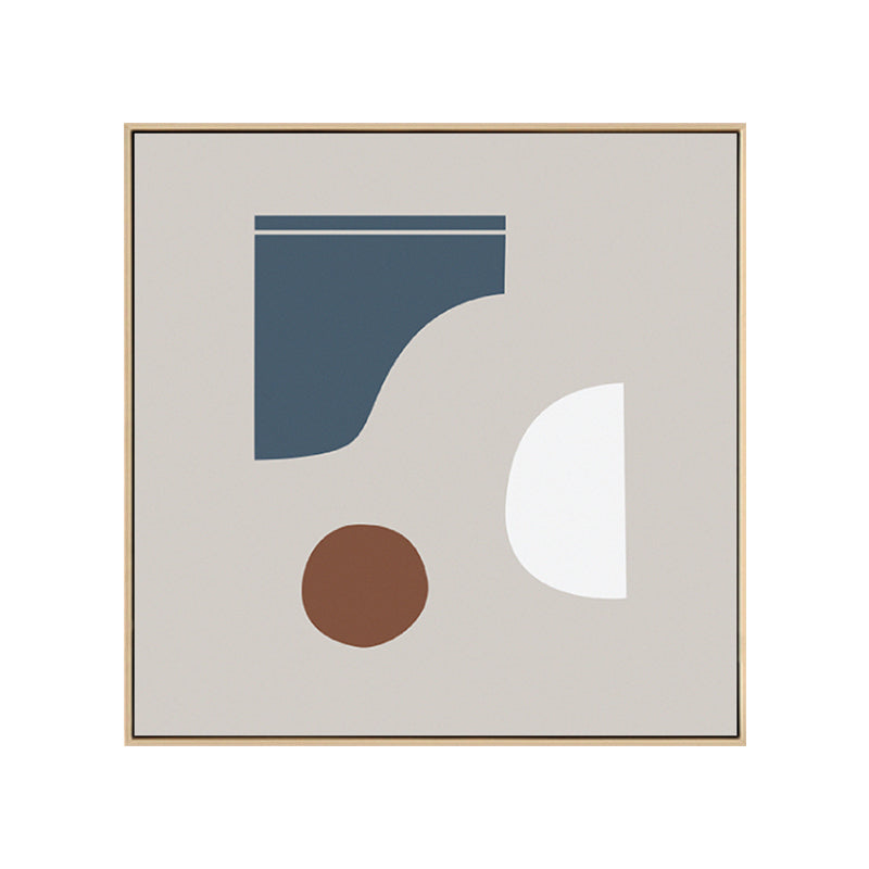 Geometric Shapes Canvas Art Nordic Enchanting Abstract Wall Decor in Light Color Clearhalo 'Arts' 'Canvas Art' 1783357