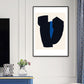 Canvas Textured Art Print Minimalistic Abstract Wall Decor in Dark Color for Bedroom Clearhalo 'Arts' 'Canvas Art' 1783382