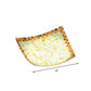 Beige/White/Light Gray Shell Curved Square Ceiling Mount Light Tiffany Mosaic 12"/16" W LED Ceiling Lamp for Corridor Clearhalo 'Ceiling Lights' 'Chandeliers' 'Close To Ceiling Lights' 'Close to ceiling' 'Glass shade' 'Glass' 'Semi-flushmount' 'Tiffany close to ceiling' 'Tiffany' Lighting' 178339