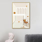 House Interior View Wall Art Living Room Architecture Drawing Canvas in Soft Color for Decor White Clearhalo 'Arts' 'Canvas Art' 1783401