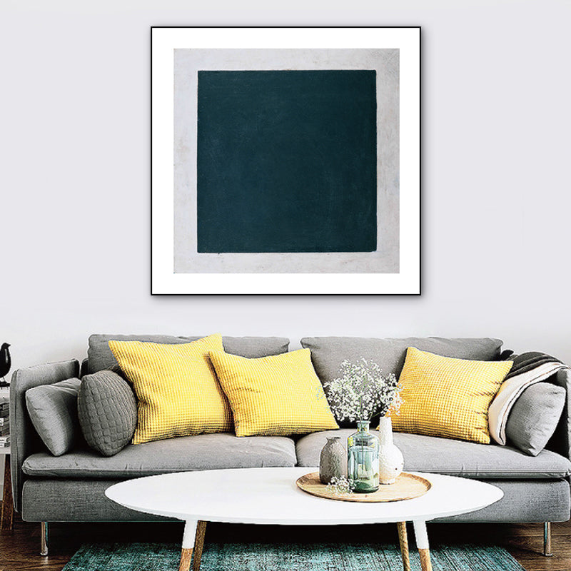 Simple Style Geometrical Art Print Canvas Textured Dark Color Wall Decor for Corridor Clearhalo 'Arts' 'Canvas Art' 1783449