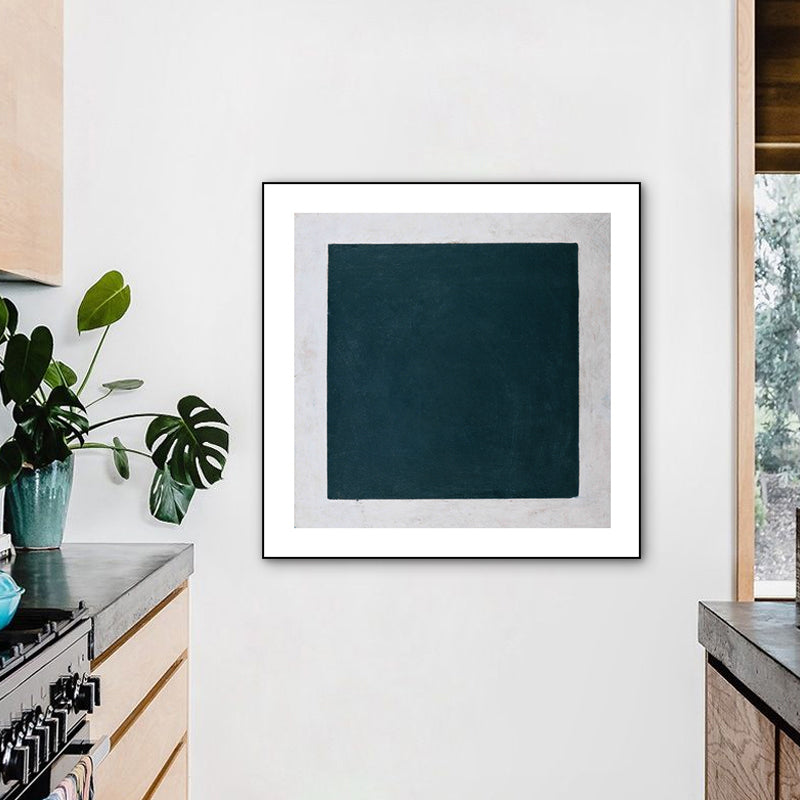 Simple Style Geometrical Art Print Canvas Textured Dark Color Wall Decor for Corridor Clearhalo 'Arts' 'Canvas Art' 1783450
