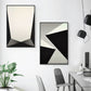 Textured Geometry Prism Canvas Art Nordic Style Wall Decor for House Interior, Dark Color Clearhalo 'Arts' 'Canvas Art' 1783472