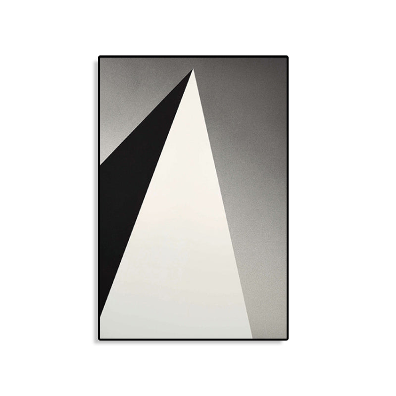 Textured Geometry Prism Canvas Art Nordic Style Wall Decor for House Interior, Dark Color Clearhalo 'Arts' 'Canvas Art' 1783484