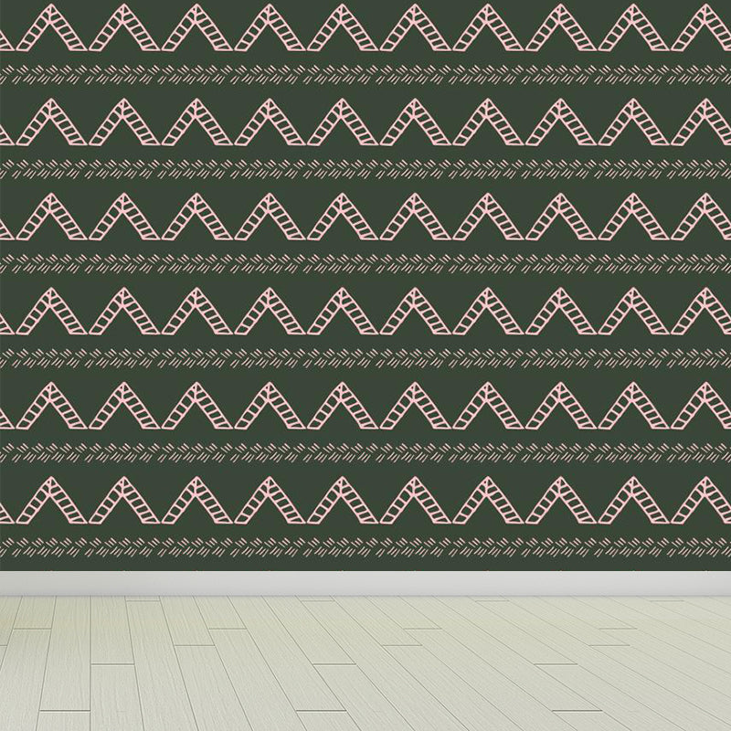 Fresh Abstract Pattern Mural Wallpaper Contemporary Non-Woven Material Wall Covering Clearhalo 'Wall Decor' 'Wall Mural' 1783785