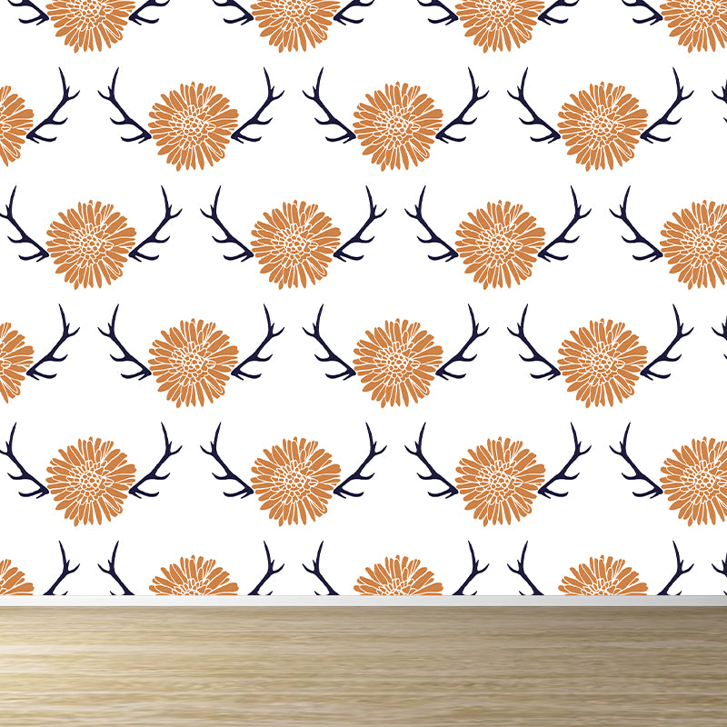 Fresh Abstract Pattern Mural Wallpaper Contemporary Non-Woven Material Wall Covering Clearhalo 'Wall Decor' 'Wall Mural' 1783789