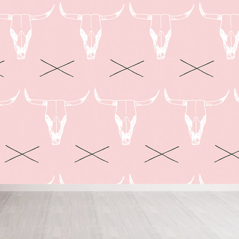 Fresh Abstract Pattern Mural Wallpaper Contemporary Non-Woven Material Wall Covering Clearhalo 'Wall Decor' 'Wall Mural' 1783795