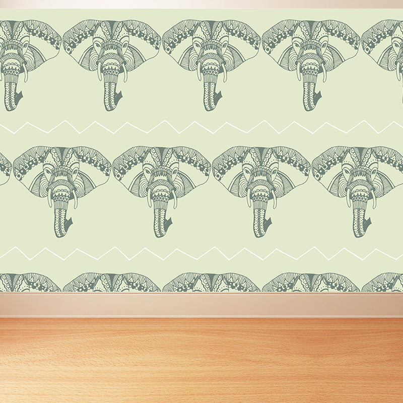 Fresh Abstract Pattern Mural Wallpaper Contemporary Non-Woven Material Wall Covering Clearhalo 'Wall Decor' 'Wall Mural' 1783799