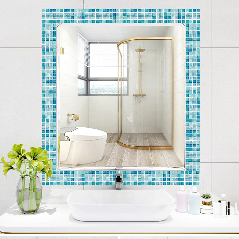 Boho-Chic Wallpaper Panel Set Multicolored Mosaic Tile Adhesive Wall Art, 3.3-sq ft Clearhalo 'Wall Decor' 'Wallpaper' 1783829