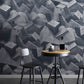 Modern Art 3D Print Cube Non-Pasted Wallpaper, 20.5-inch x 33-foot Blue-Gray Clearhalo 'Wall Decor' 'Wallpaper' 1783944