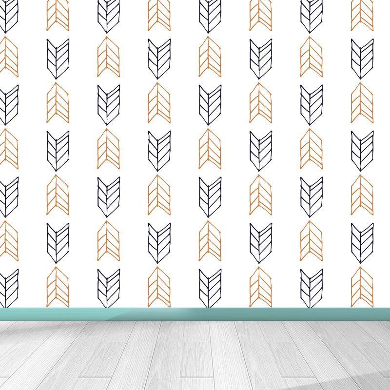 Arrow Wall Mural Modern Decorative Living Room Wall Covering, Custom Size Available Clearhalo 'Wall Decor' 'Wall Mural' 1784089