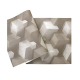 Modern Vinyl Decorative 3D Print Cube Wallpaper, 33' x 20.5"
