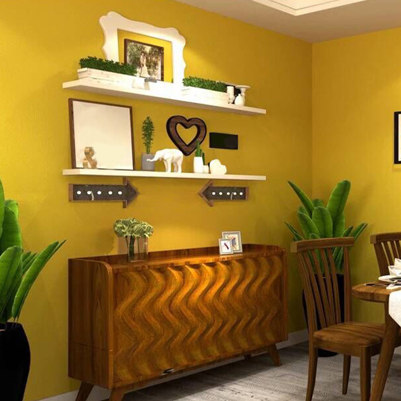 Minimalist Red Non-Pasted Wallpaper for Coffee Shop and Dining Room, 31-foot x 20.5-inch Yellow Clearhalo 'Modern wall decor' 'Modern' 'Wallpaper' Wall Decor' 1784129