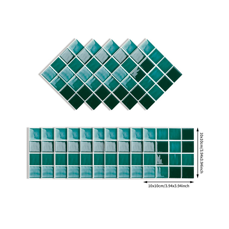 Boho Mosaic Tiles Wallpaper Panel PVC Peel and Stick Dark Color Wall Decor for Home Clearhalo 'Wall Decor' 'Wallpaper' 1784136