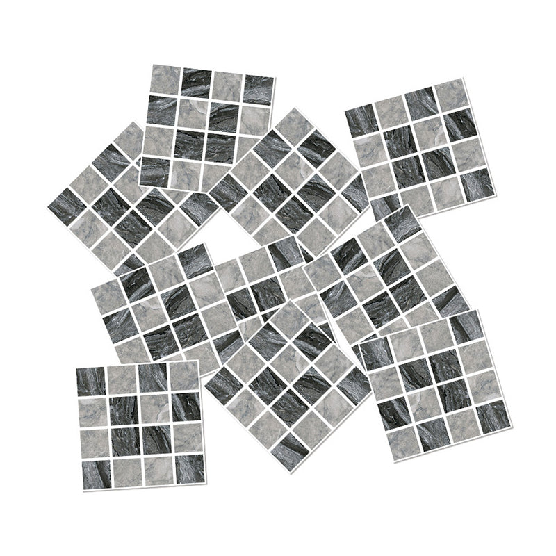 Boho Mosaic Tiles Wallpaper Panel PVC Peel and Stick Dark Color Wall Decor for Home Clearhalo 'Wall Decor' 'Wallpaper' 1784139