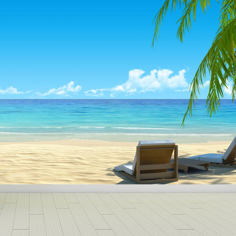 Light Color Contemporary Mural Wallpaper Sky Scenery Wall Covering for Guest Room Sky Blue Clearhalo 'Wall Decor' 'Wall Mural' 1784212