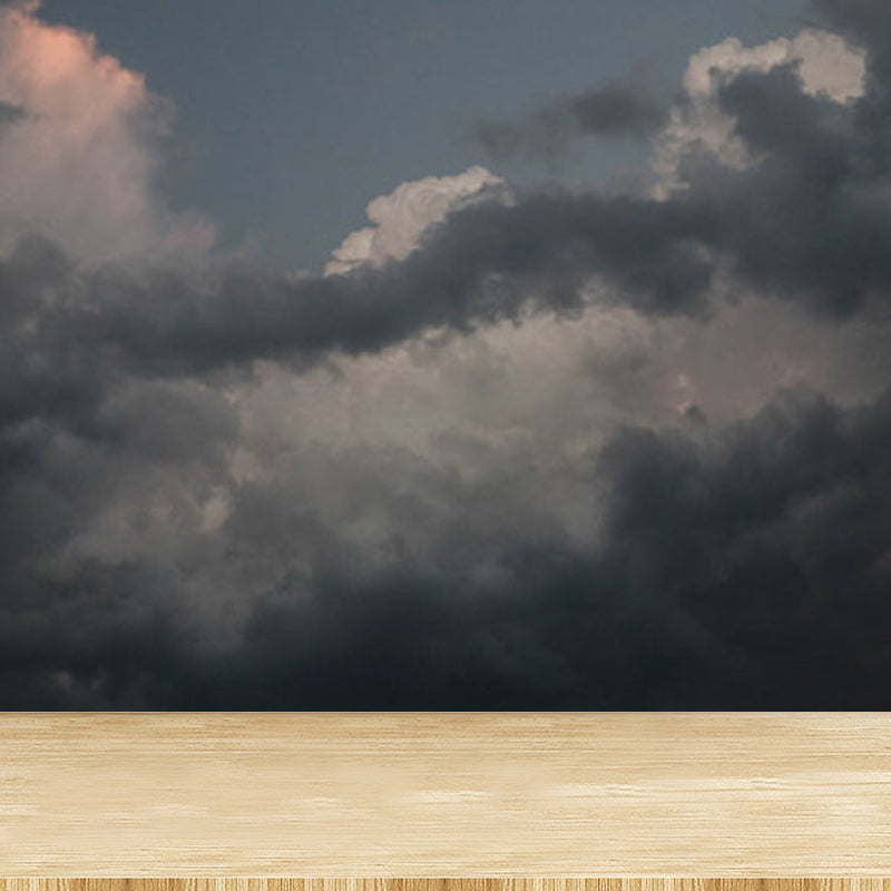 Light Color Contemporary Mural Wallpaper Sky Scenery Wall Covering for Guest Room Clearhalo 'Wall Decor' 'Wall Mural' 1784229