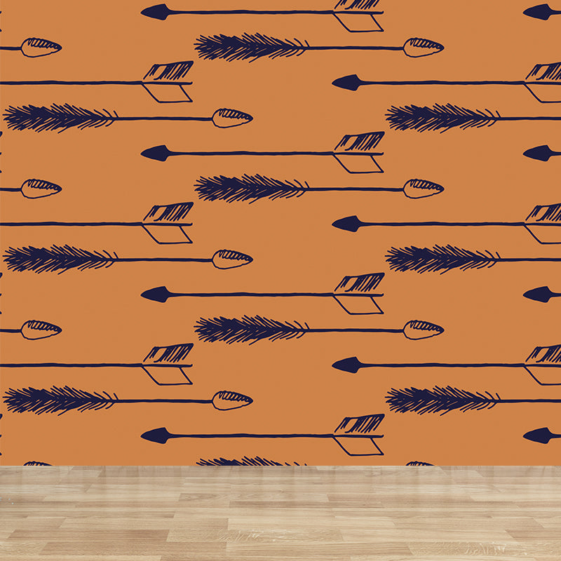 Printing Graphic Mural Decal Pastel Color Contemporary Wall Covering for Living Room Clearhalo 'Wall Decor' 'Wall Mural' 1784244