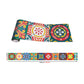 Bohemian Flower Wallpaper Border Red-Yellow-Blue-Green Mosaic Tile Wall Covering, Stick On Clearhalo 'Wall Decor' 'Wallpaper' 1784278