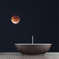 Photography Waxing Moon Mural Decal Full-Size Wall Covering for Bedroom, Custom Print Clearhalo 'Wall Decor' 'Wall Mural' 1784281