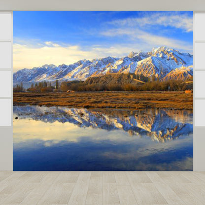 Pastel Color Varied Sky Mural Decal Stain-Proof Contemporary Interior Room Wall Decor Blue Clearhalo 'Wall Decor' 'Wall Mural' 1784433