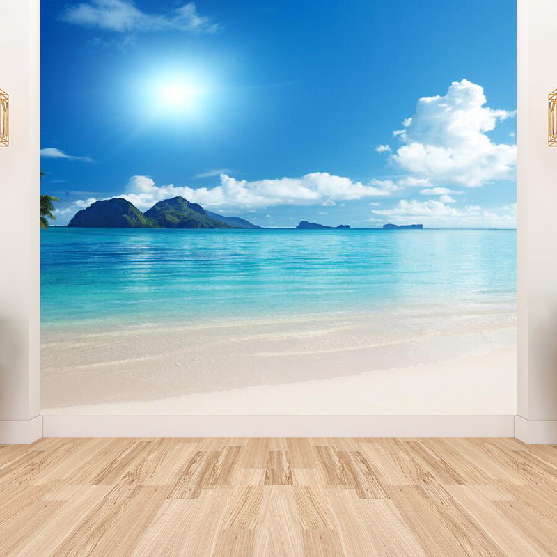 Pastel Color Varied Sky Mural Decal Stain-Proof Contemporary Interior Room Wall Decor Clearhalo 'Wall Decor' 'Wall Mural' 1784440