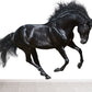 Extra Large Steed Mural Soft Color Non-Woven Wall Art for Home Decor, Custom Printed Black Clearhalo 'Wall Decor' 'Wall Mural' 1784498