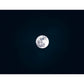 Modern Full Moon Wallpaper Mural Black Moisture Resistant Wall Decor for Living Room Clearhalo 'Wall Decor' 'Wall Mural' 1784548