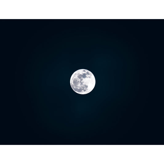 Modern Full Moon Wallpaper Mural Black Moisture Resistant Wall Decor for Living Room Clearhalo 'Wall Decor' 'Wall Mural' 1784548
