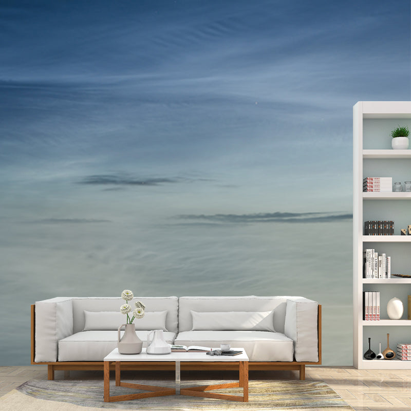 Blue Sky and Cloud Mural Wallpaper Waterproofing Minimalist Living Room Wall Covering Clearhalo 'Wall Decor' 'Wall Mural' 1784562