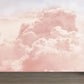 Large Sky Scenery Wall Mural Contemporary Natural Landscape Wall Decor in Pastel Color Pink Clearhalo 'Wall Decor' 'Wall Mural' 1784570
