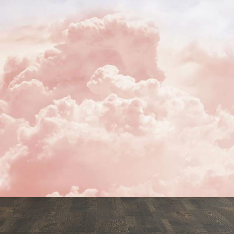 Large Sky Scenery Wall Mural Contemporary Natural Landscape Wall Decor in Pastel Color Clearhalo 'Wall Decor' 'Wall Mural' 1784572