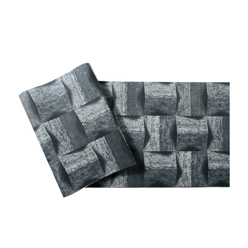 Sandy Yellow 20.5"W x 31'L Vinyl Water-Resistant 3D Faux Wood Wallpaper Clearhalo 'Wall Decor' 'Wallpaper' 1784602