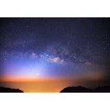 Washable Galaxy Moon Night Mural Decal Contemporary Non-Woven Wall Covering, Custom Print