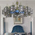 Exquisite Hanging Lodge Chandelier with Mermaid Stained Glass Pendant Light for Hotel Clear Clearhalo 'Ceiling Lights' 'Chandeliers' 'Clear' 'Close To Ceiling Lights' 'Industrial' 'Middle Century Chandeliers' 'Modern' 'Tiffany Chandeliers' 'Tiffany close to ceiling' 'Tiffany' 'Traditional Chandeliers' Lighting' 178474